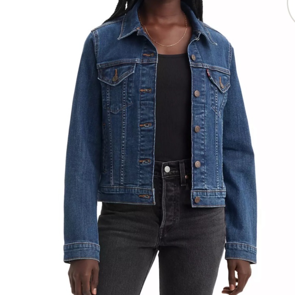 Levi's Women's Original Trucker Jacket (Dark wash - Sweet Jane)